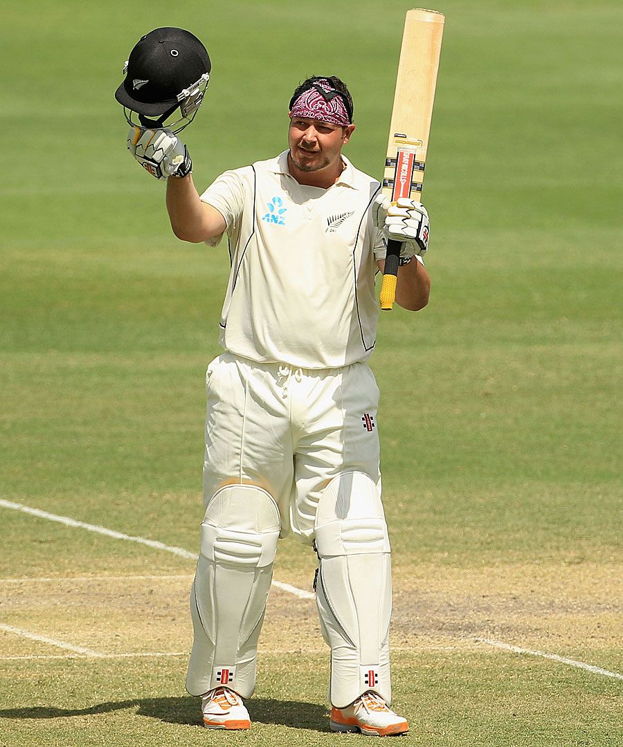 Jesse Ryder celebrates his blistering century ESPNcricinfo