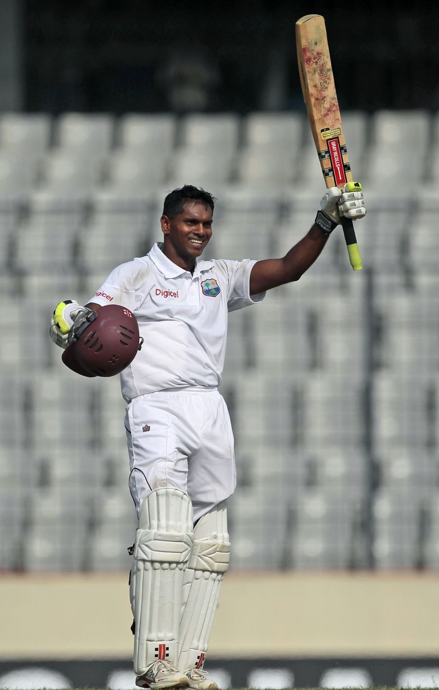 Shivnarine Chanderpaul celebrates his double century | ESPNcricinfo.com