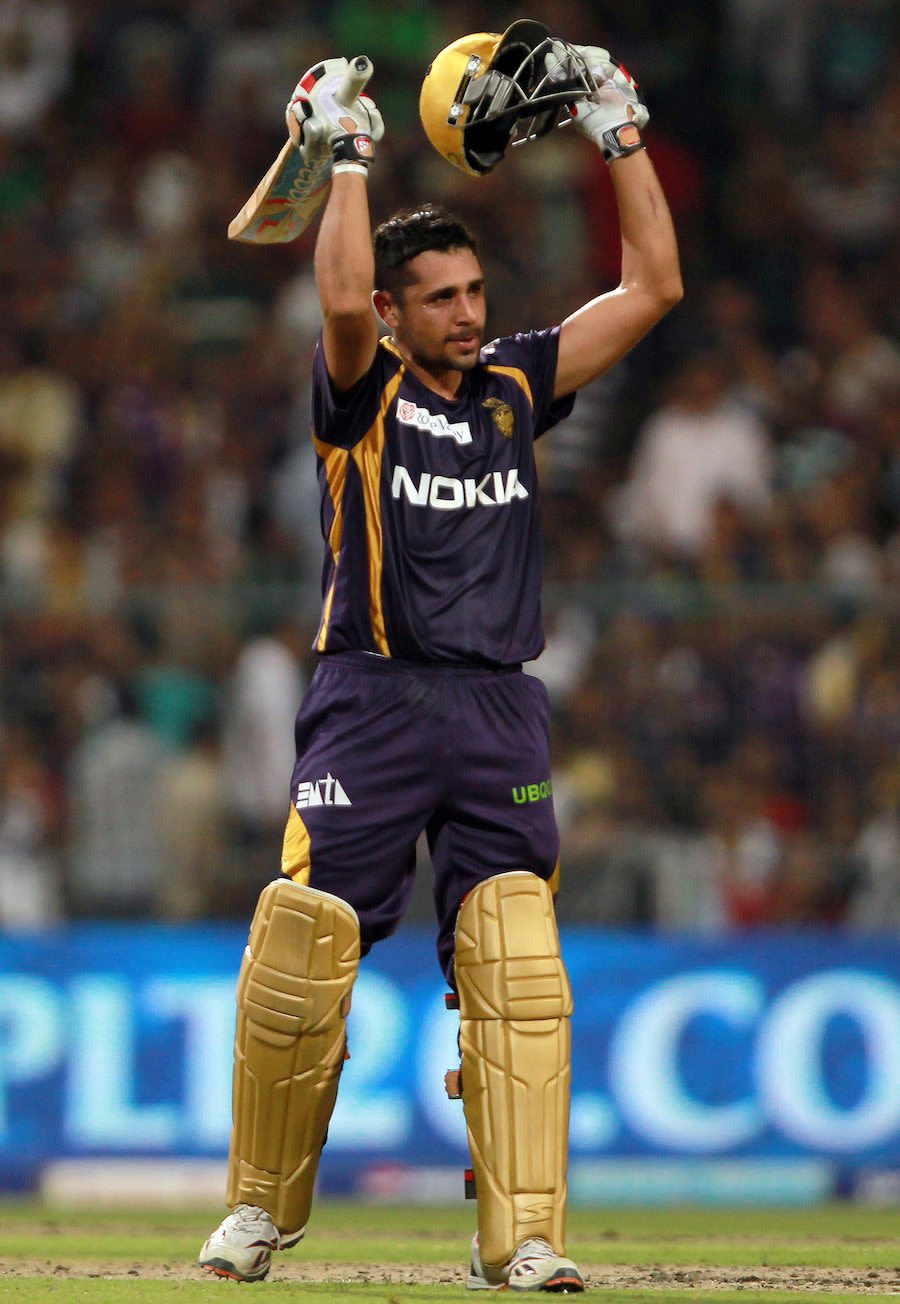 Manvinder Bisla celebrates his halfcentury