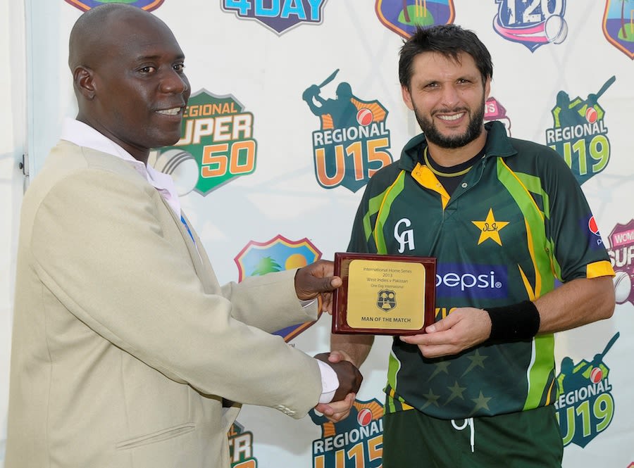 Shahid Afridi Was Named Man Of The Match Espncricinfo