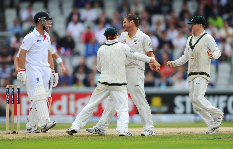 Ryan Harris had Jonathan Trott caught down the leg side | ESPNcricinfo.com