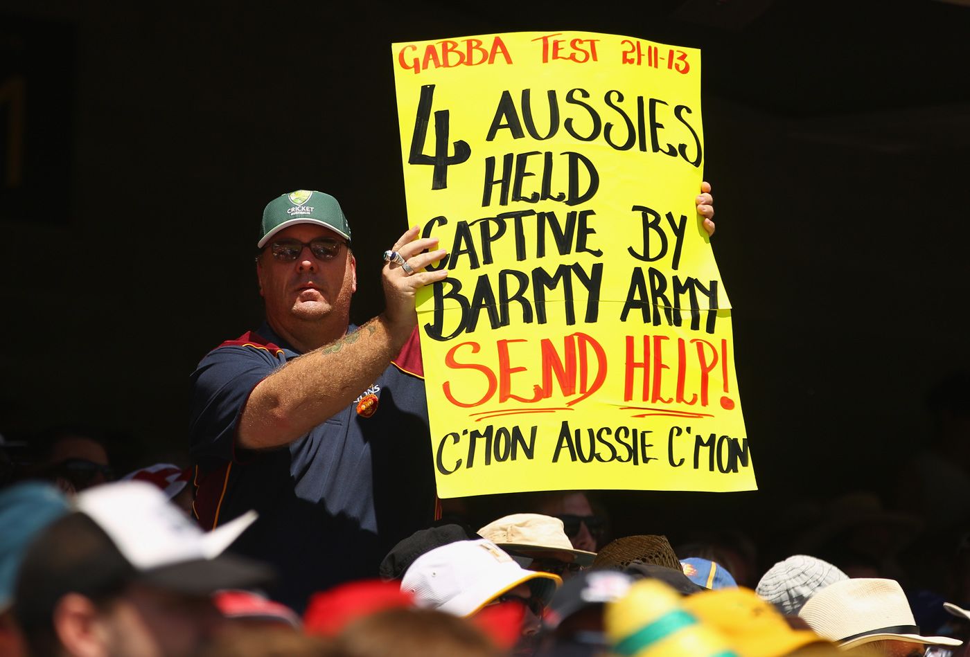 An Australian fan calls for help