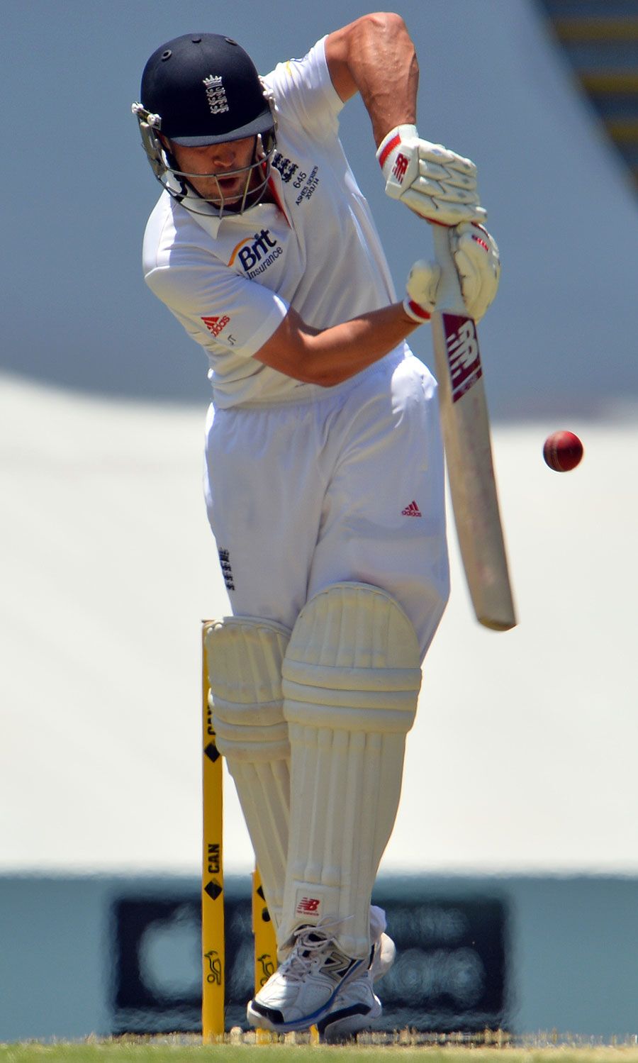 Jonathan Trott edged a short delivery behind