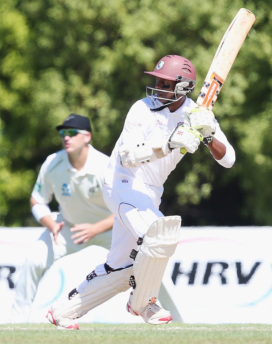 Shivnarine Chanderpaul works one away to the leg side | ESPNcricinfo.com