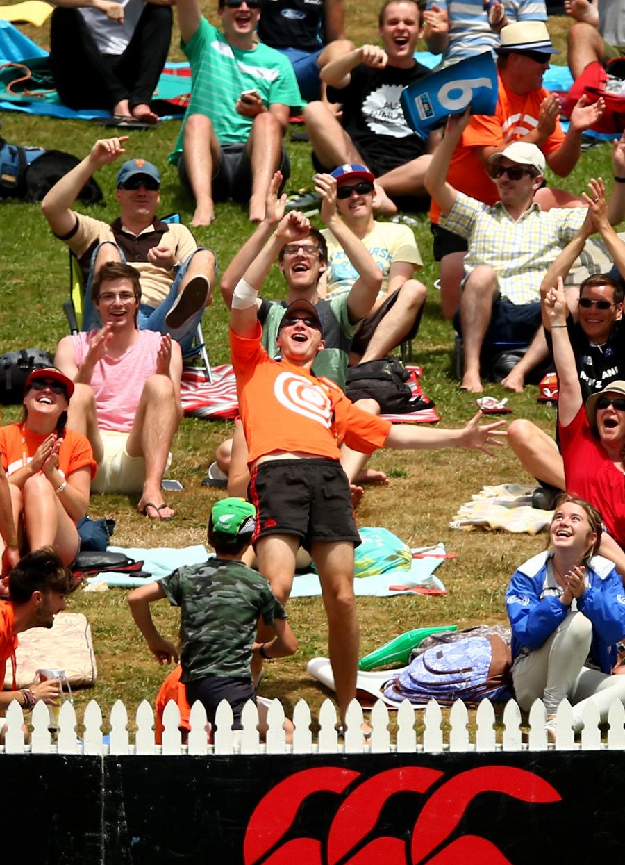 Michael Morton celebrates his NZ100,000 catch
