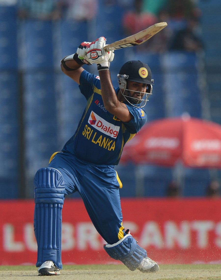 Lahiru Thirimanne executed the cover drive to maximum effect ...