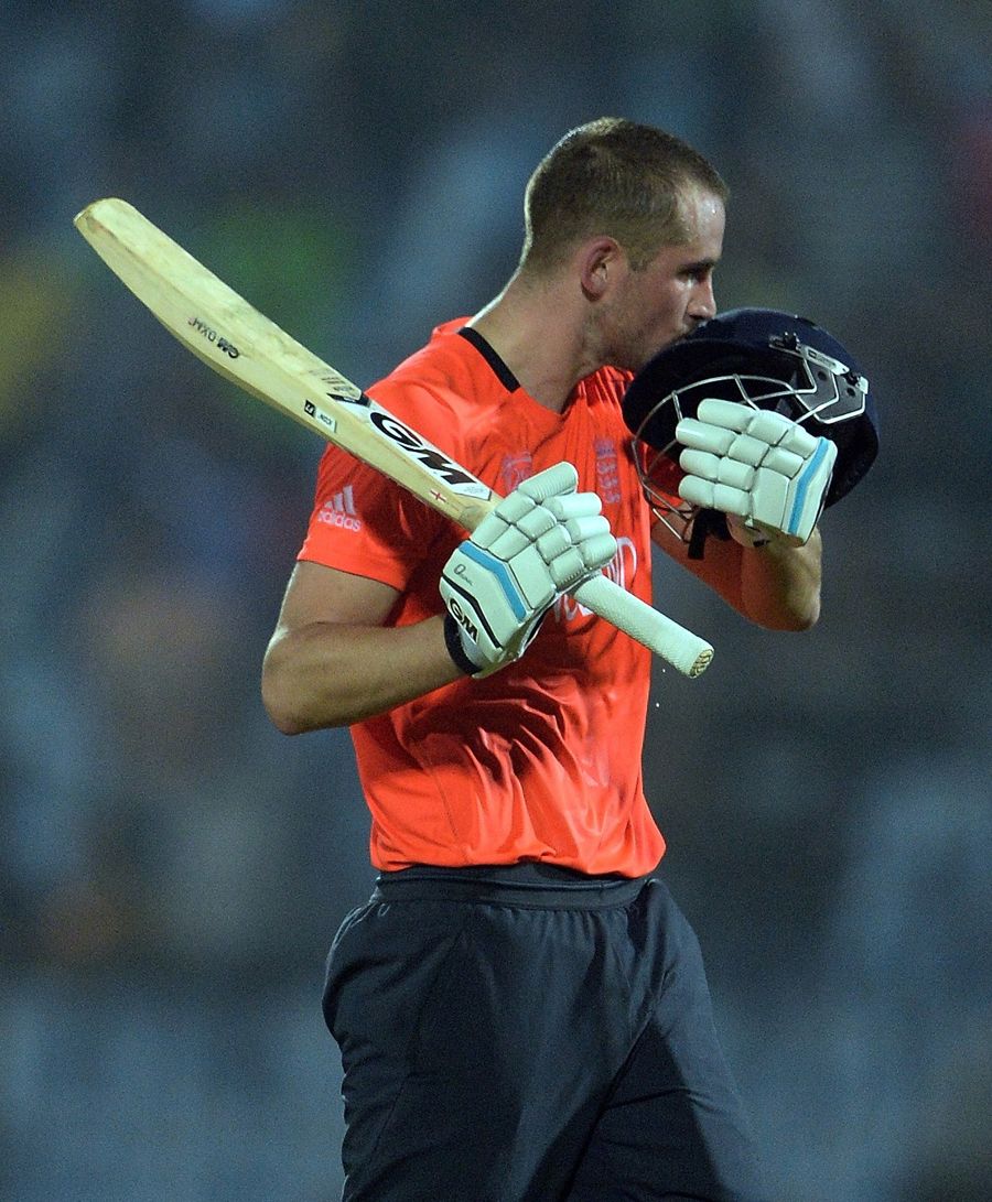 Alex Hales after reaching his hundred | ESPNcricinfo.com