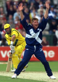 John Blain & Mark Waugh, Australia v Scotland, World Cup, 1999