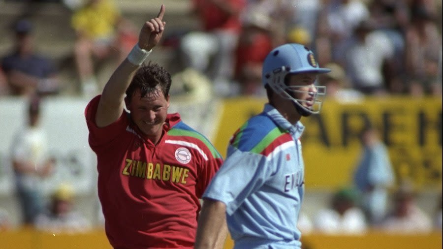 Eddo Brandes leads Zimbabwe to an upset over England in the 1992 World Cup  - Classic World Cup Moments | ESPNcricinfo