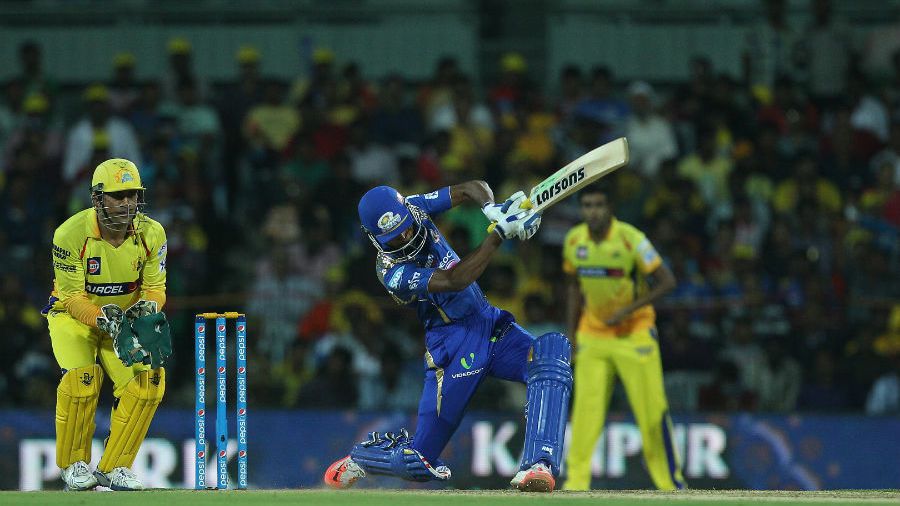 MI beat CSK, MI won by 6 wickets (with 4 balls remaining)