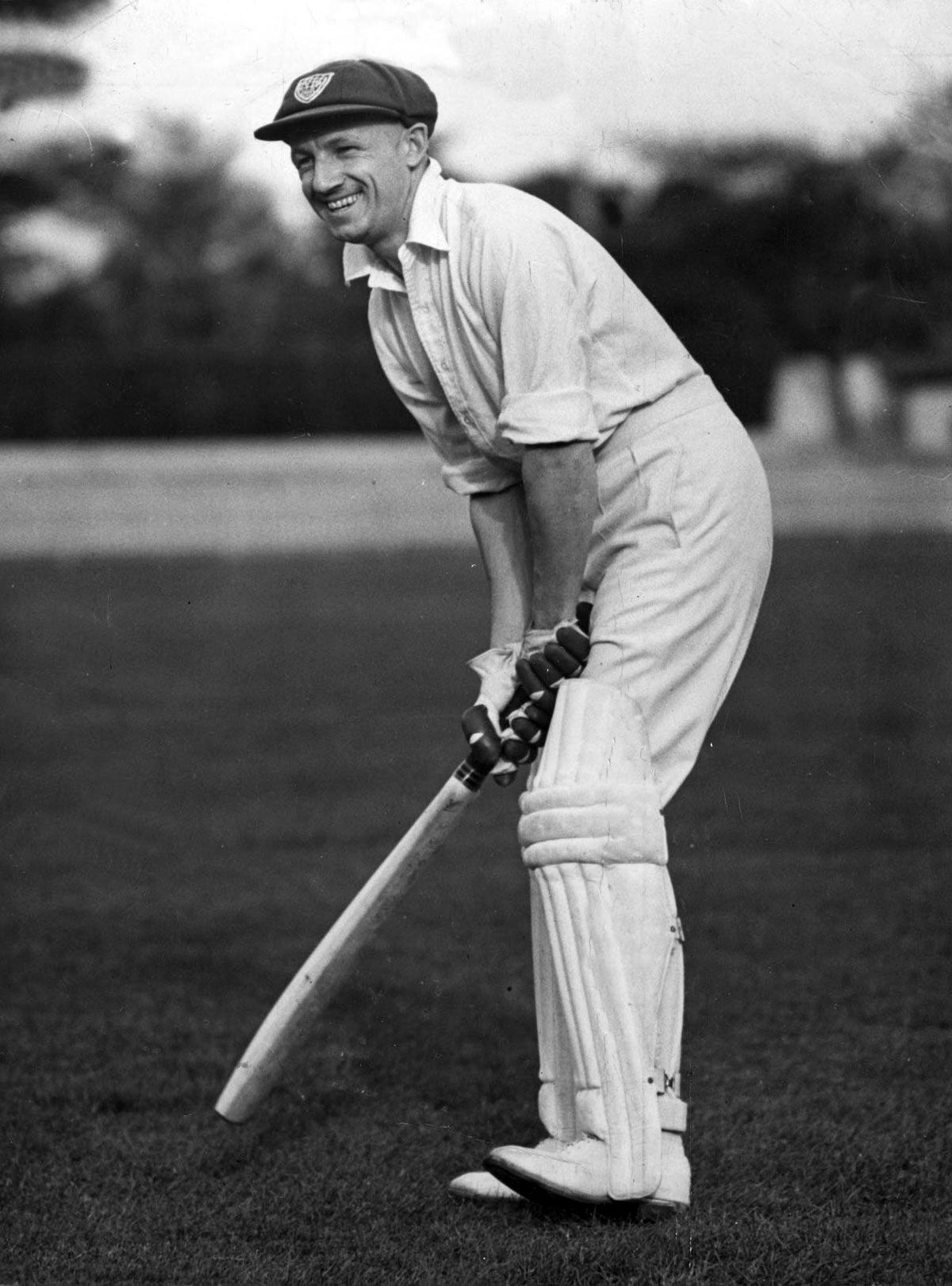 Don Bradman Playing Cricket