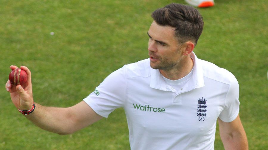 London UK 25th July 2021 LONDON ENGLAND  July 25 James Anderson  working for BBC Sport during The Hundred between London Spirit Women and  Oval Invincible Women at Lords Stadium London UK