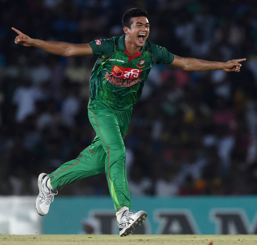 Taskin Ahmed is elated after taking a wicket | ESPNcricinfo.com