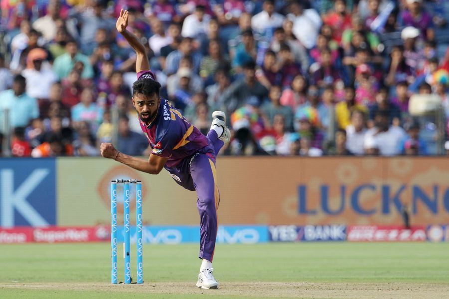 Jaydev Unadkat in his follow through | ESPNcricinfo.com