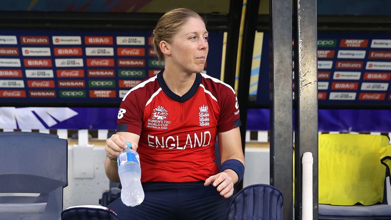 Hope there's going to be a rule change' - Heather Knight gutted after rain knocks England out