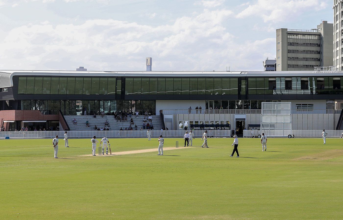 A view across the redeveloped Junction Oval in Melbourne