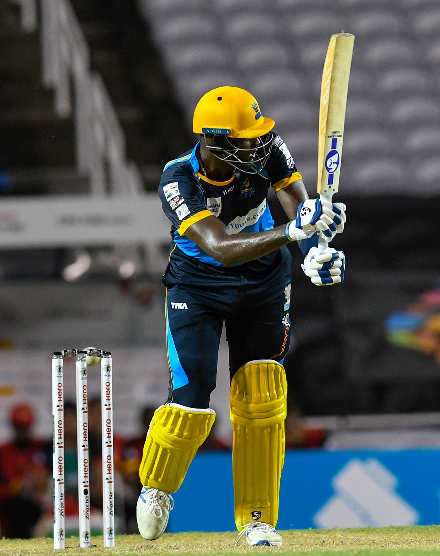 Captain Jason Holder topscored for the Barbados Tridents