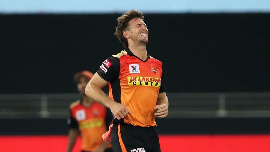 Mitchell Marsh winces in pain BCCI