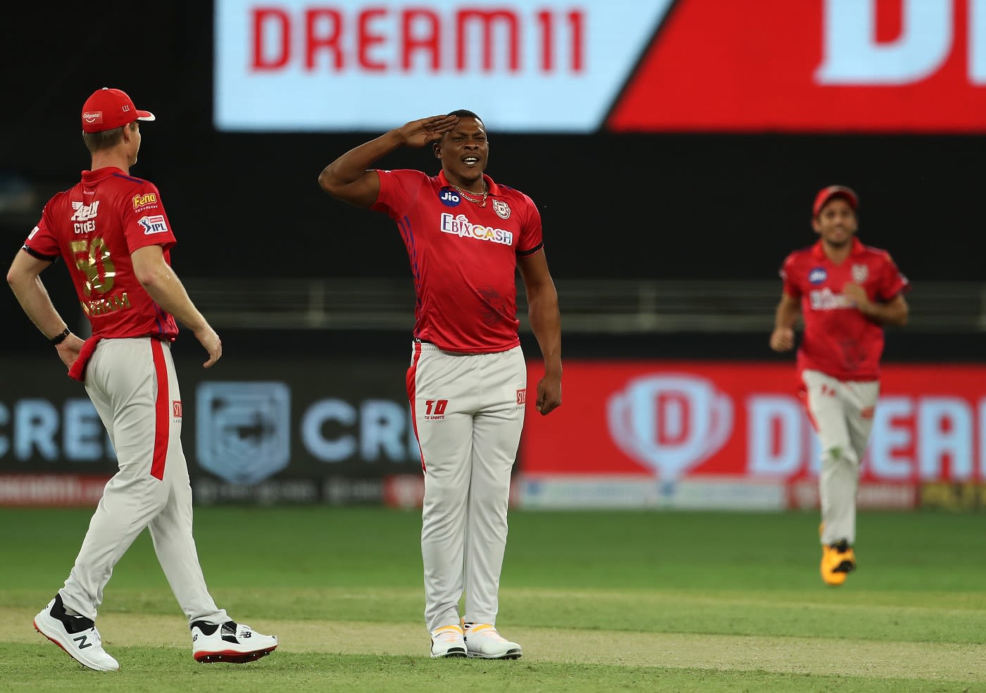 Sheldon Cottrell Brings Out His Trademark Salute | ESPNcricinfo.com