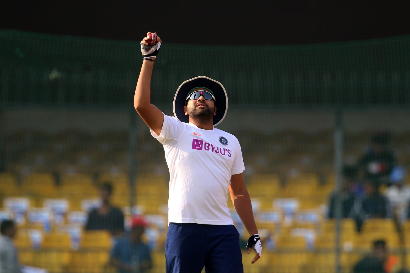 Rohit Sharma at training before the first Test against Bangladesh ...