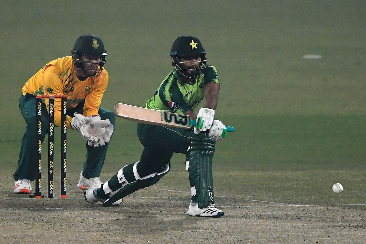 Hussain Talat was caught off a reverse sweep | ESPNcricinfo.com