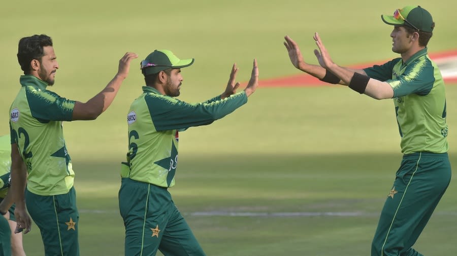 Story Image Hasan Ali, Babar Azam and Shaheen Afridi won't face Afghanistan next month AFP/Getty Images