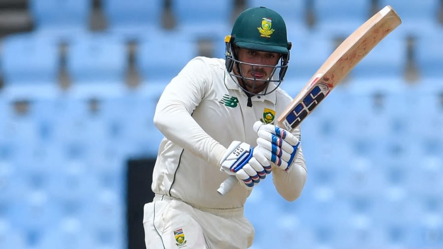 Quinton de Kock works one on the leg side AFP/Getty Images