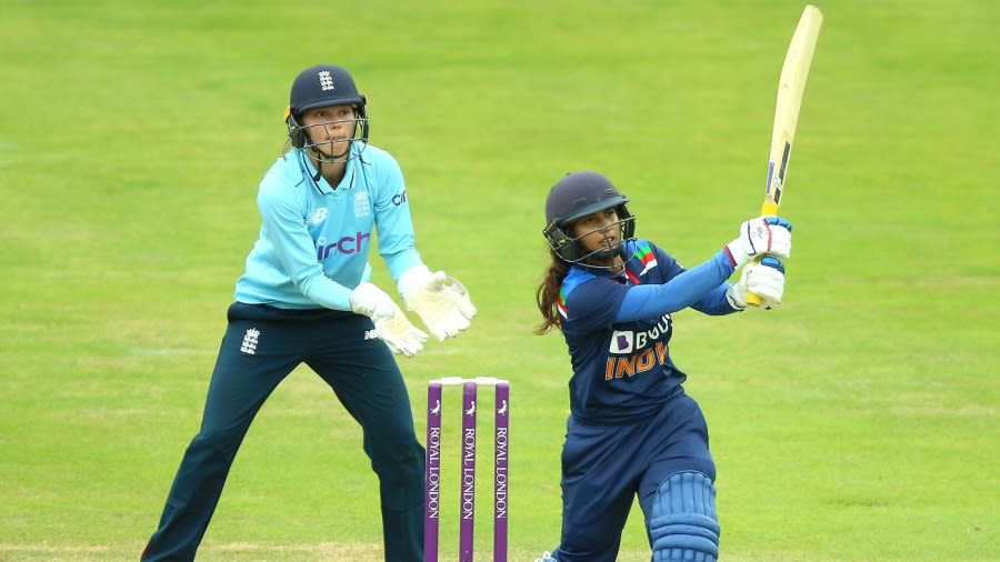 Mithali Raj scored her 56th ODI fifty but struggled for rhythm Getty Images