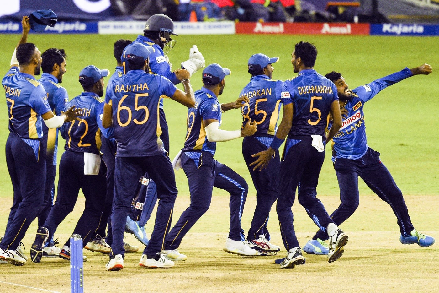 Sri Lanka Players Celebrate A Wicket | ESPNcricinfo.com