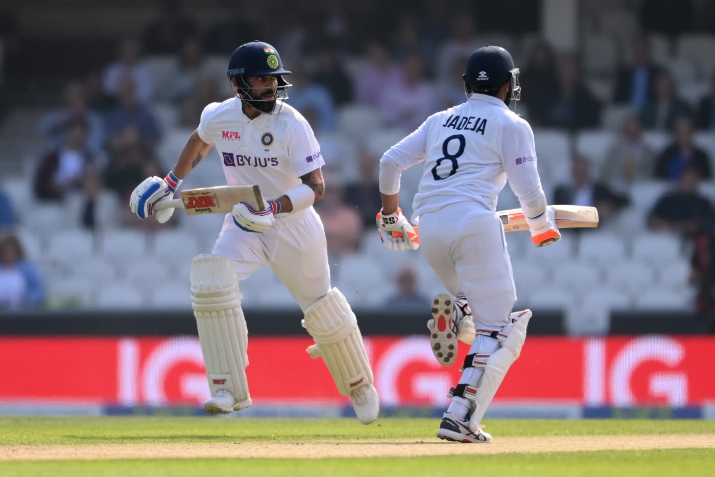 Virat Kohli And Ravindra Jadeja Cross For A Run | ESPNcricinfo.com