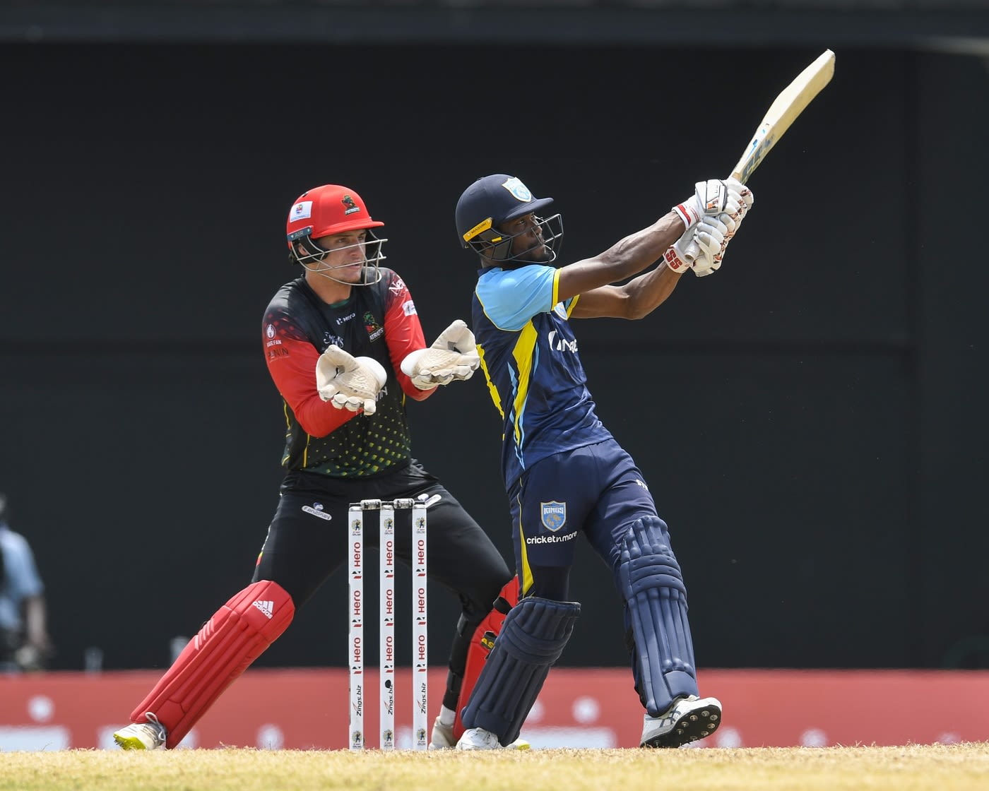 Keemo Paul launches the ball