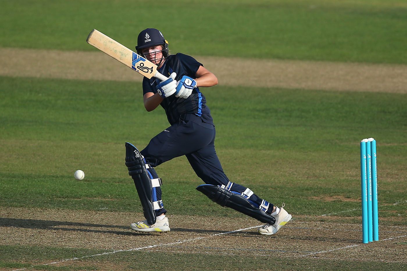 Sterre Kalis works one to the leg side