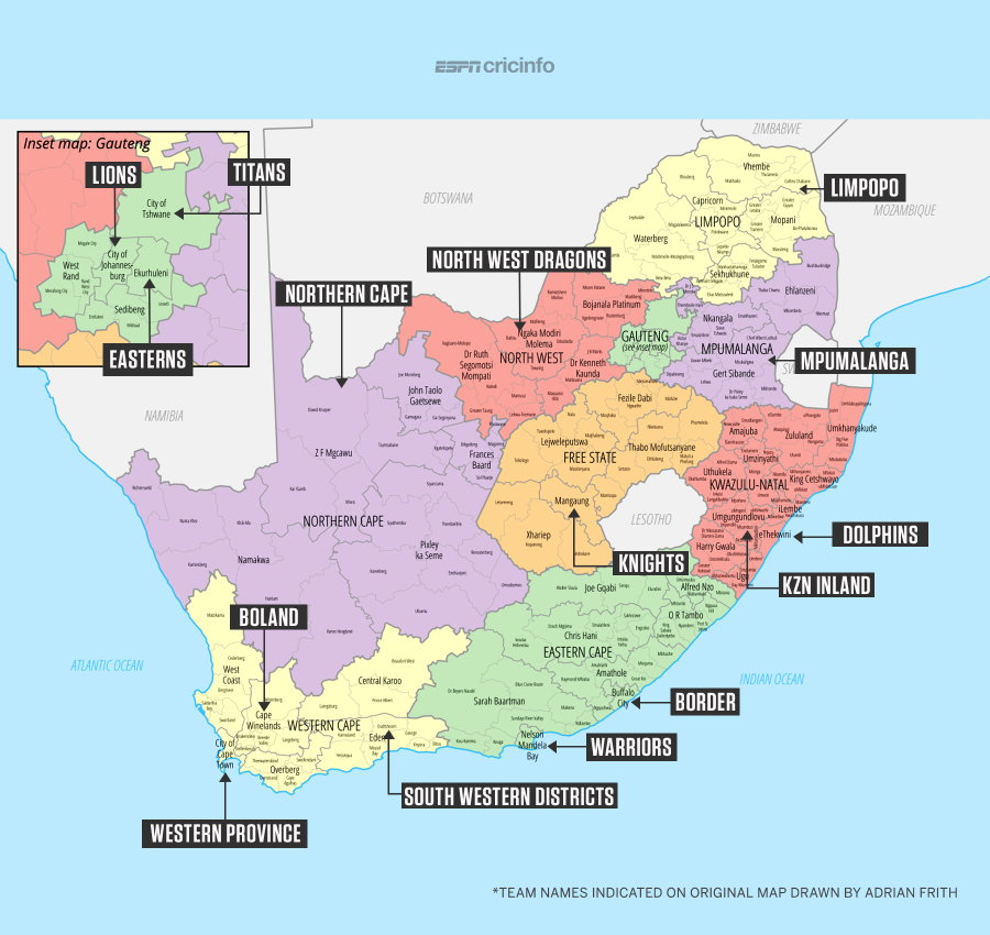 Map Of South Africa With Names Five Talking Points About South Africa's New Domestic Structure