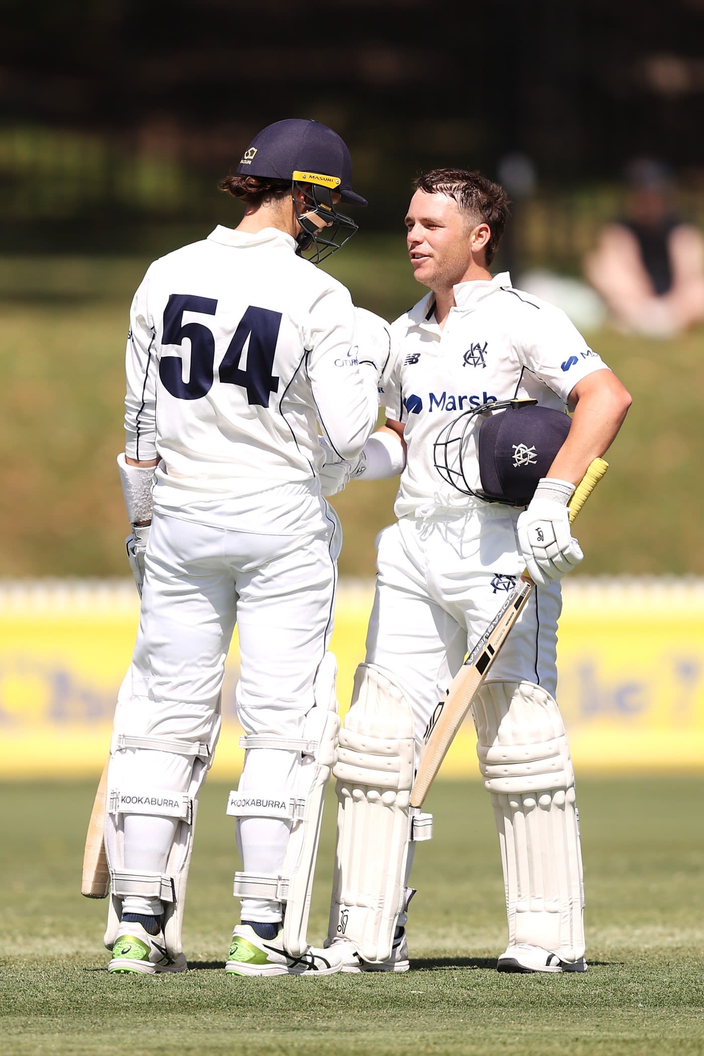 Marcus Harris and Peter Handscomb shared a double-century stand Marcus Harris and Peter Handscomb shared a double-century stand