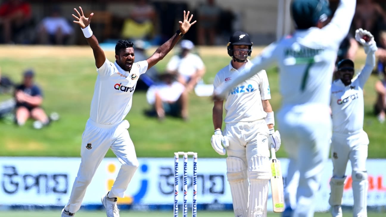 Tes Pertama NZ vs Bangladesh – Ebadot Hossain