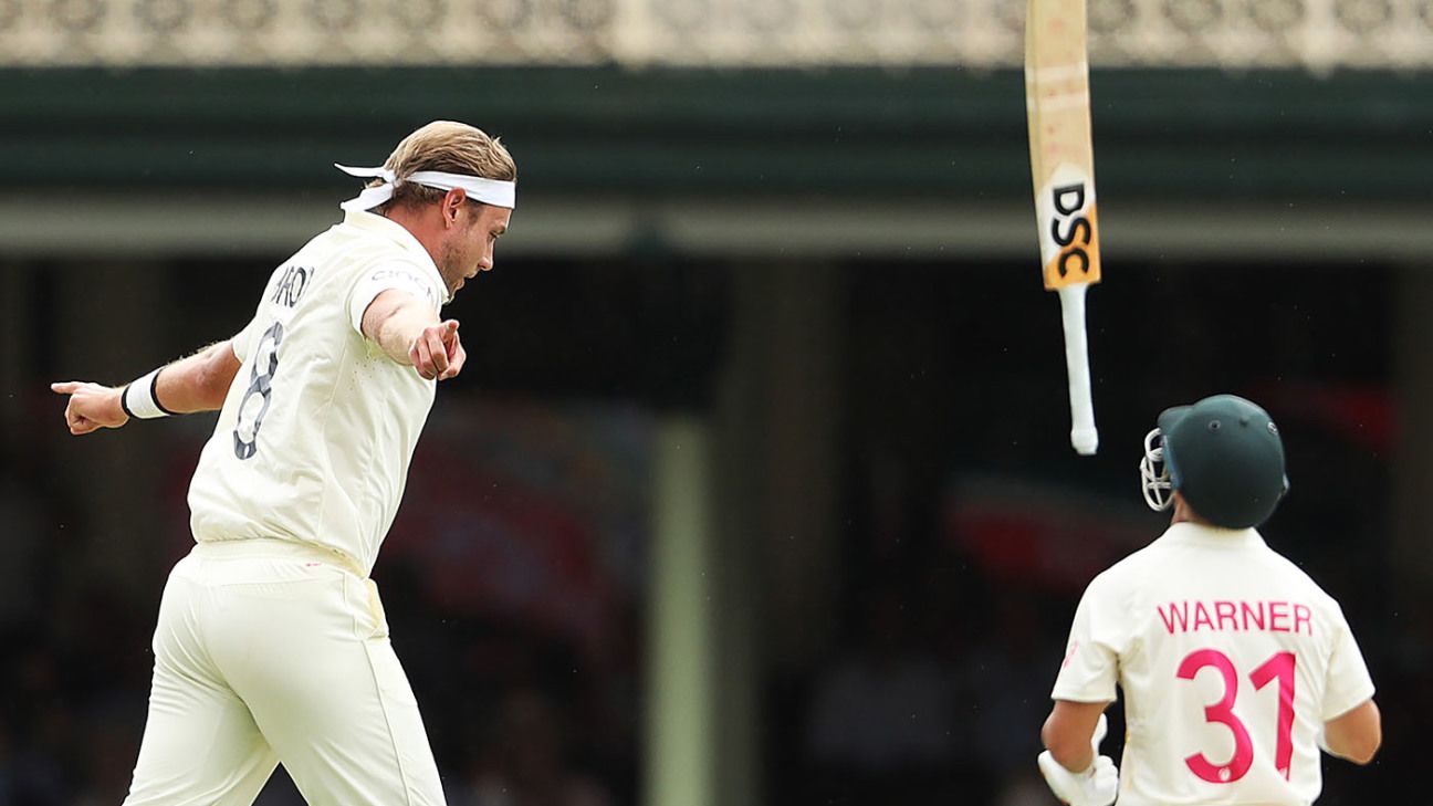 Stuart Broad vs David Warner: 15 and counting