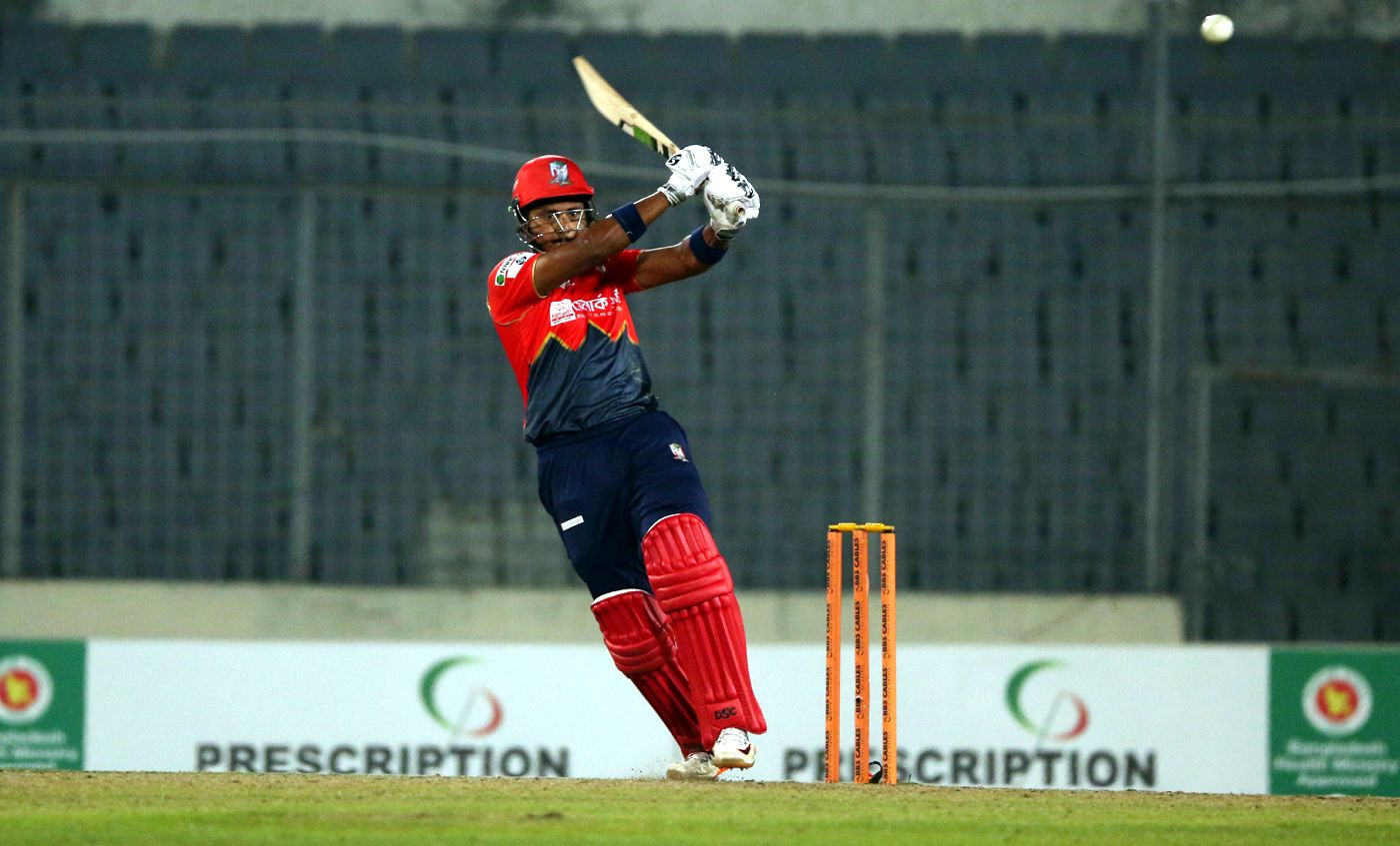 Shykat Ali Lays Into A Pull On His Way To A 34 ball 58 ESPNcricinfo