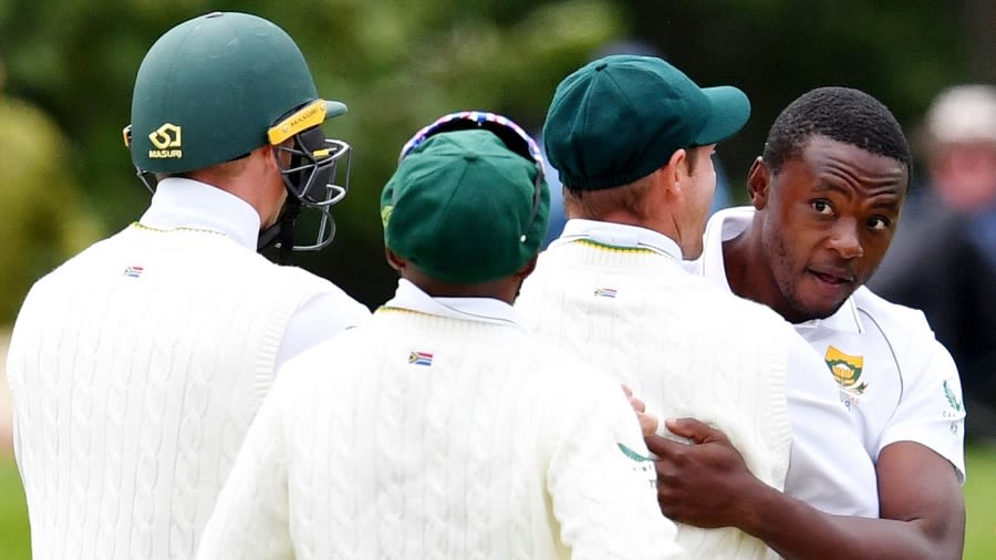 Kagiso Rabada's pace often has him the centre of attention AFP/Getty Images