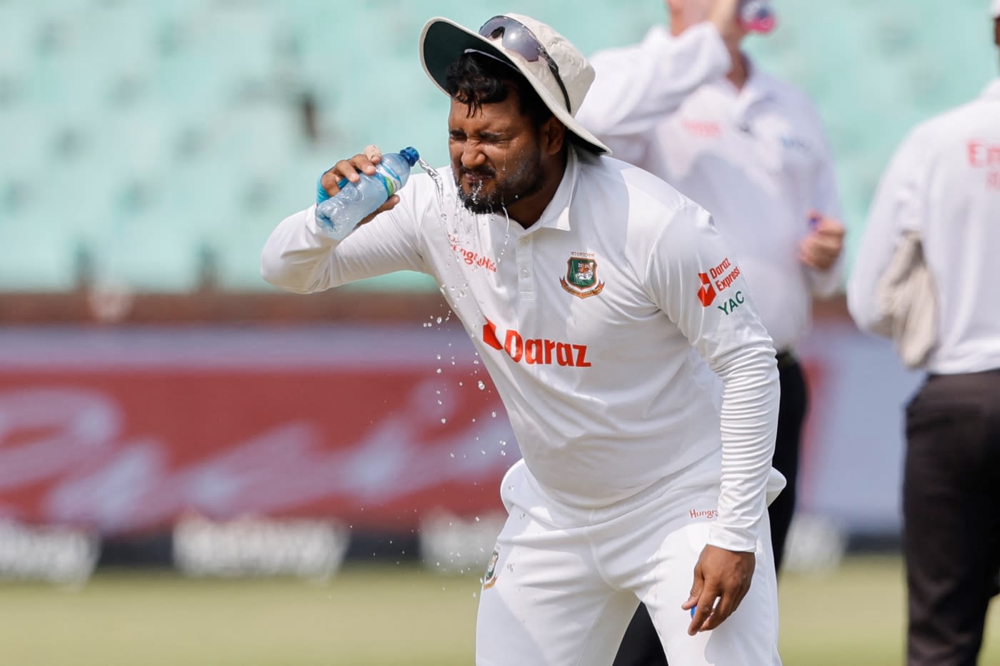 Yasir Ali cools off in the Durban heat | ESPNcricinfo.com
