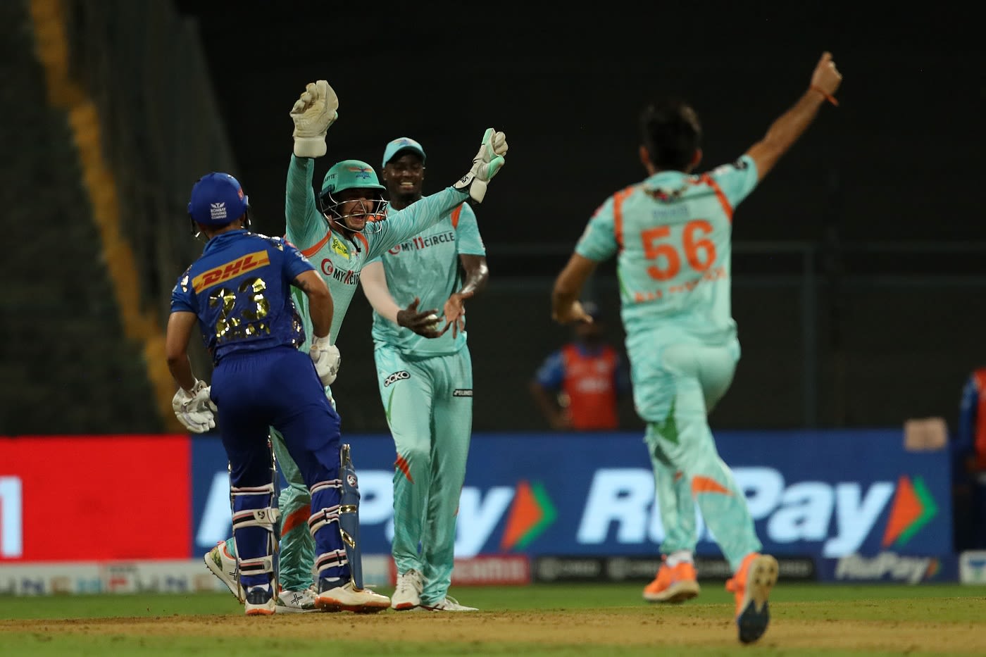 Ishan Kishan Fell To A Freak Dismissal ESPNcricinfo Com