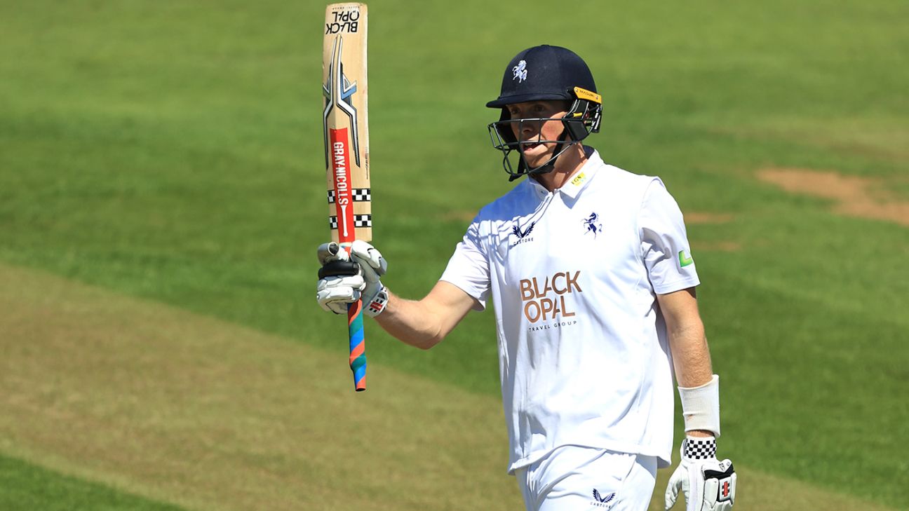 Crawley century has Kent eyeing massive first innings