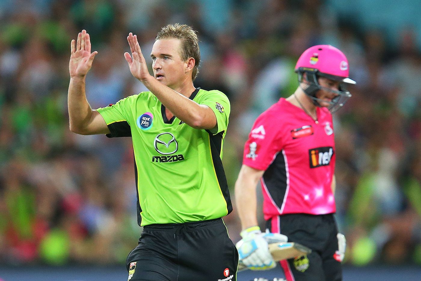 Nathan Hauritz Celebrates A Wicket Espncricinfo Com