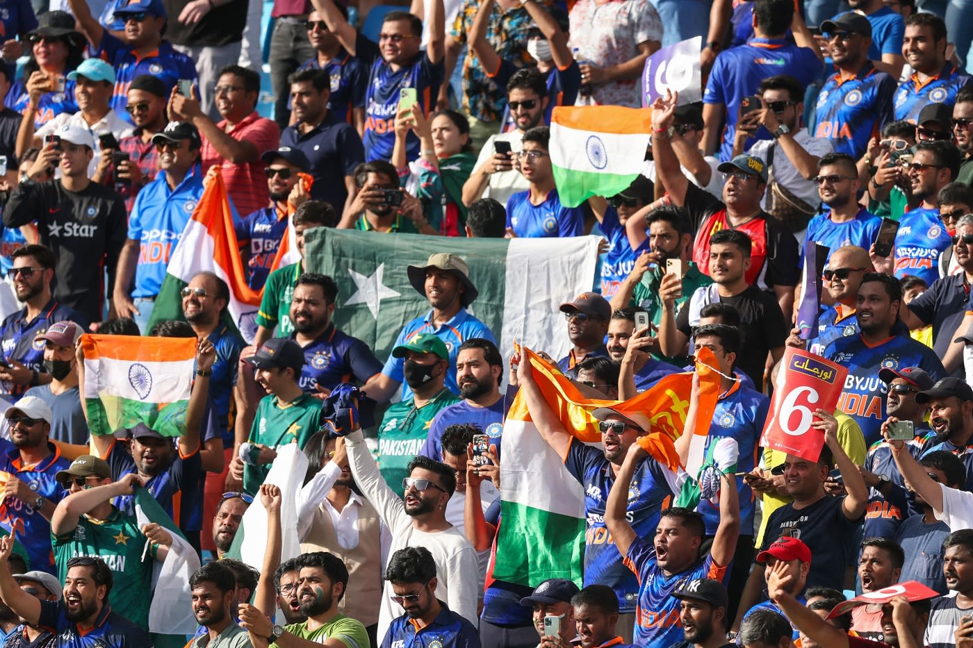 the-india-and-pakistan-fans-were-present-in-equal-attendance-at-the