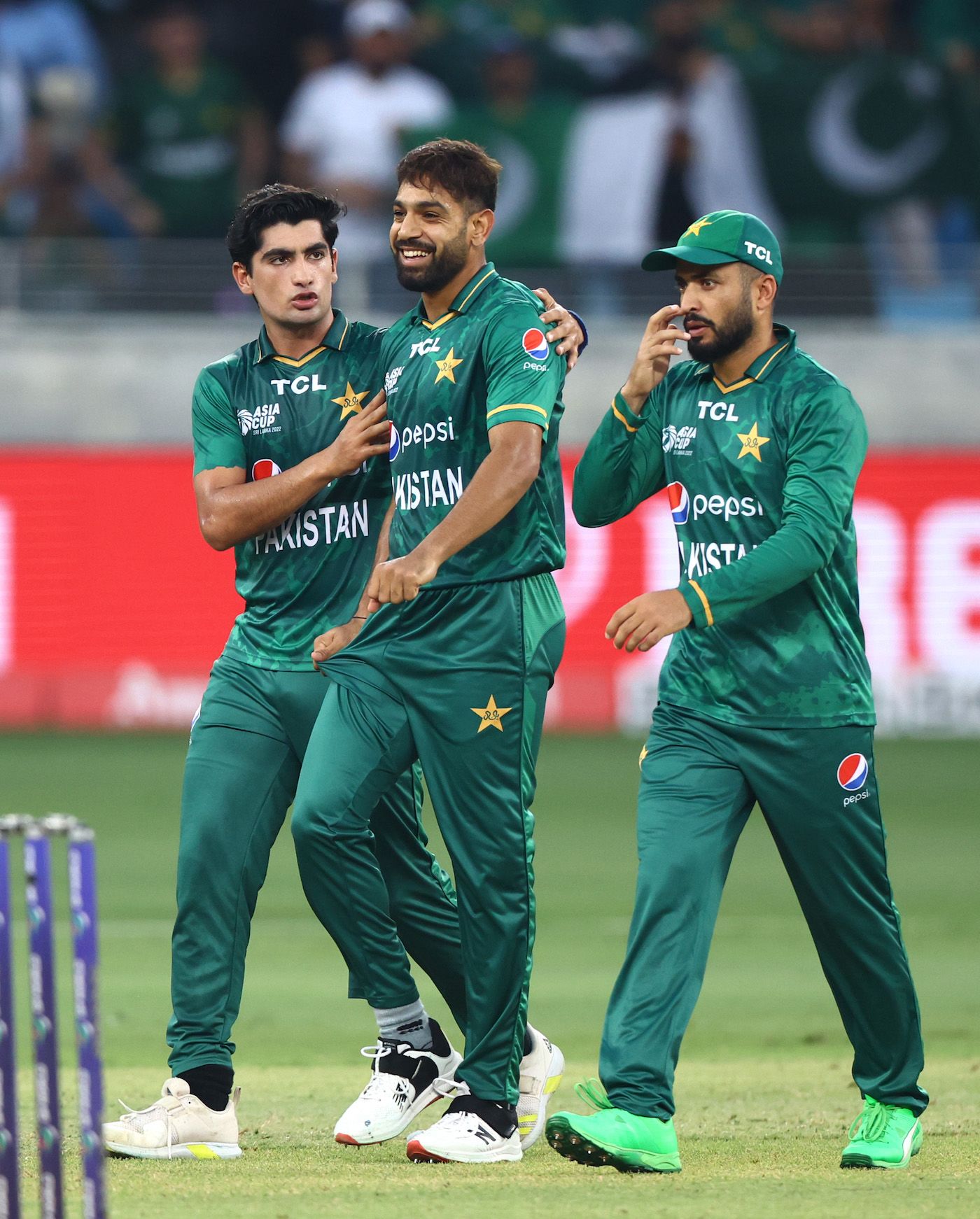 Haris Rauf struck in his first over, getting rid of Pathum Nissanka ...