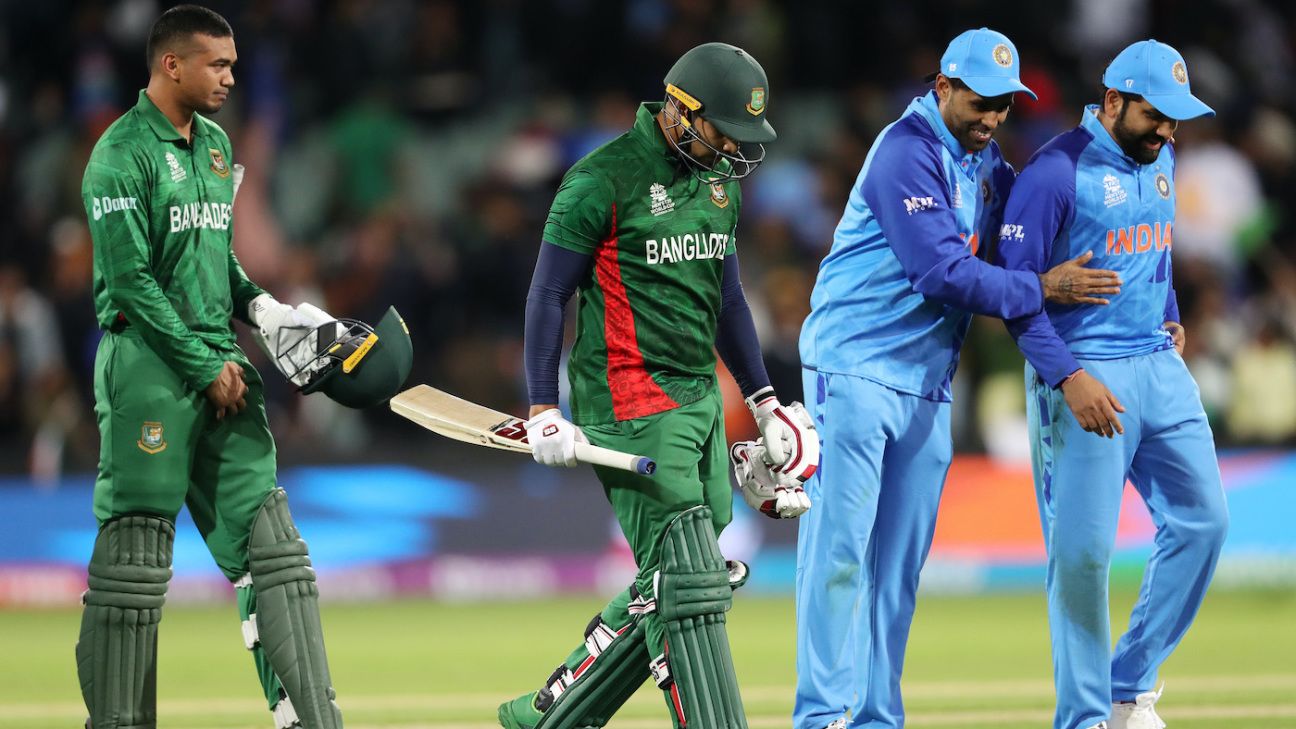 Get Ball by Ball Commentary of Bangladesh vs India, ICC Mens T20 World Cup, 35th Match, Group 2 ESPNcricinfo
