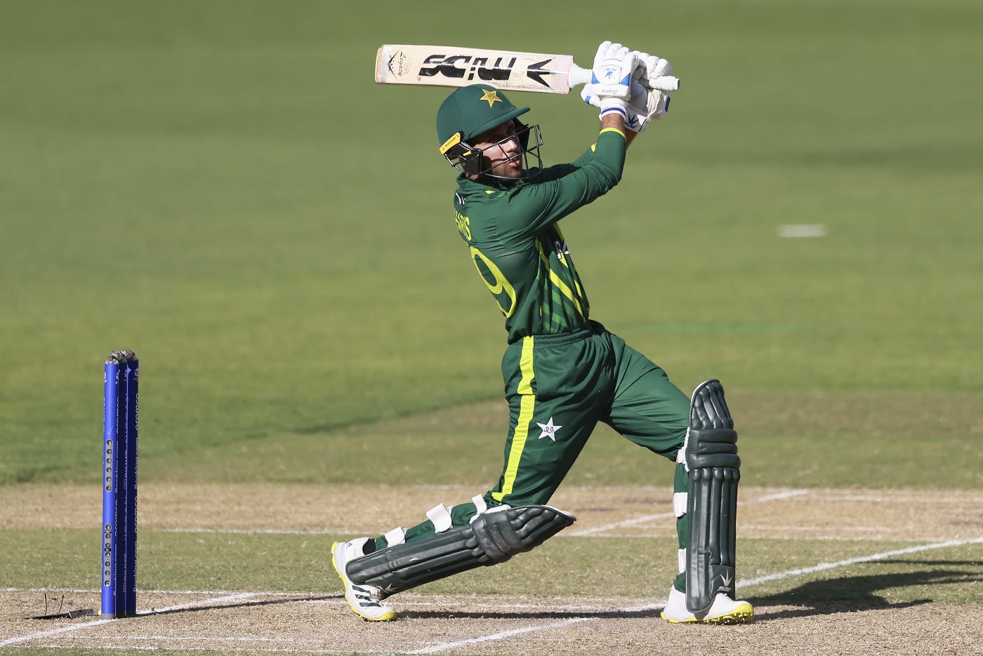 Mohammad Haris Plays A Cover Drive Espncricinfo Com