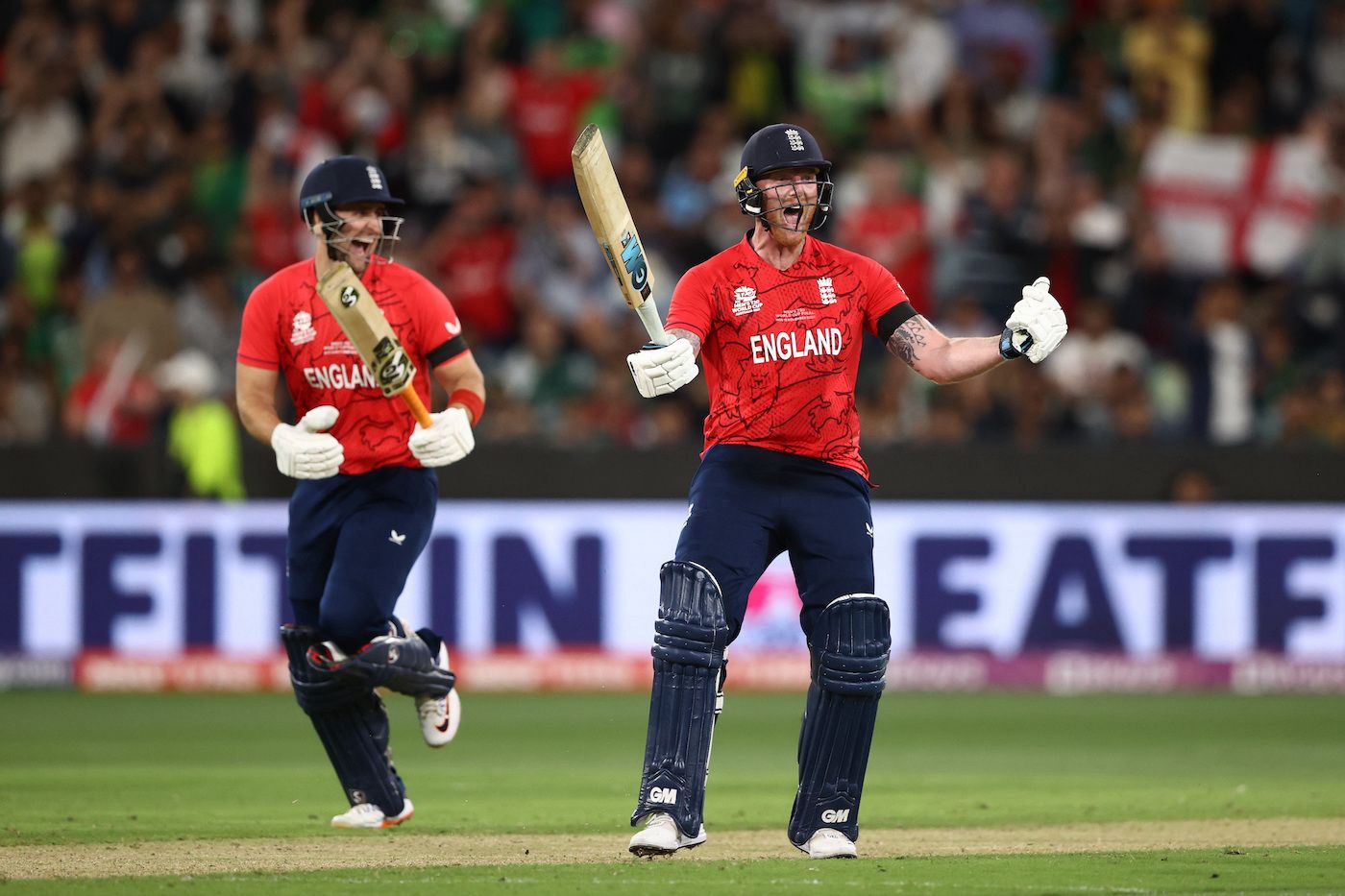 The celebration after the winning hit | ESPNcricinfo.com