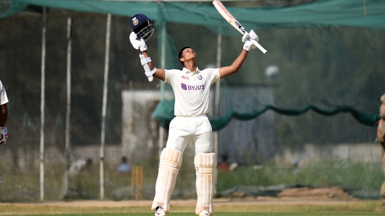 Jaiswal and Abhimanyu hit centuries as India A dominate thumbnail