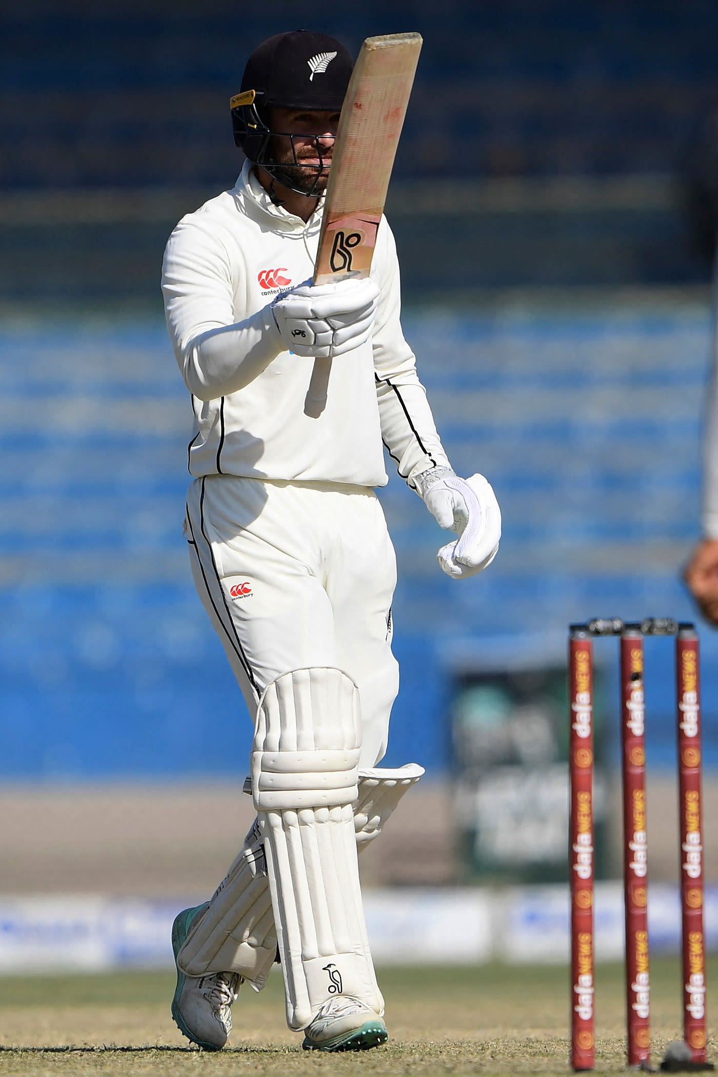 Tom Blundell notched up his eighth Test fifty