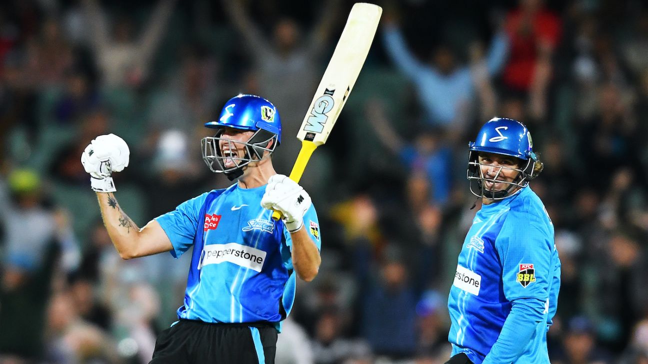 Strikers beat Hurricanes Strikers won by 7 wickets (with 3 balls remaining) 